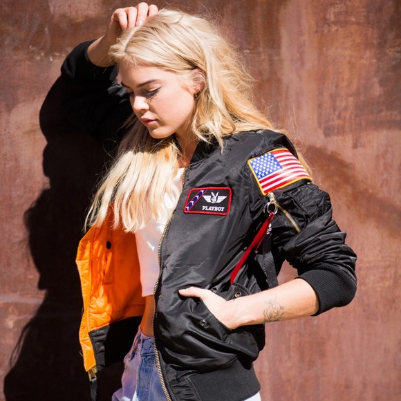 Playboy X Alpha Industry Men’s Vandy-1 Bomber Jacket - Picture 12 of 16